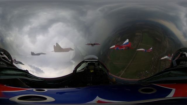 VR 360 Russian jet fighters MIG 29 inside cockpit смотреть онлайн
