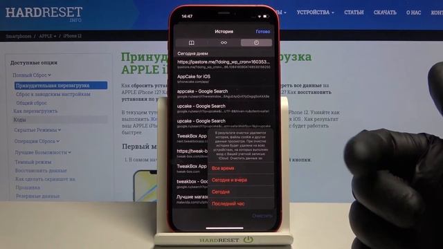 Как очистить историю браузера на iPhone 12? / Удаление истории посещения браузера на iPhone 12 смотреть онлайн