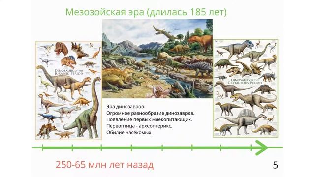 Лента времени - проект по курсу Науки. Геологические эры Земли. смотреть онлайн