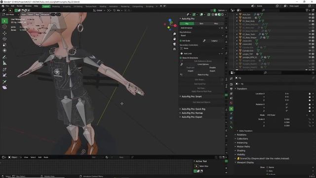 Blender 2.9x-Auto Rig Pro Face Rig Tutorial смотреть онлайн
