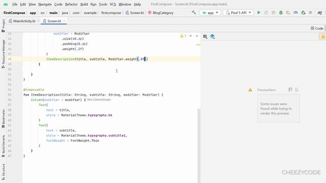 Android Jetpack Compose Lists | Lazy Columns | Recycler View Alternative| CheezyCode Hindi смотреть онлайн