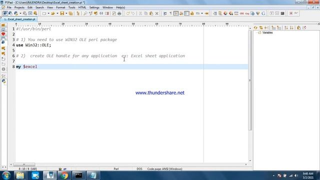 OLE handle created in PERL scripting смотреть онлайн