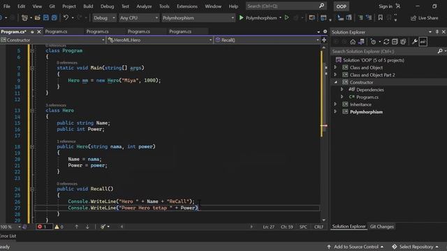 Single Constructor dan Secondary Constructor di C# [Konsep OOP] смотреть онлайн