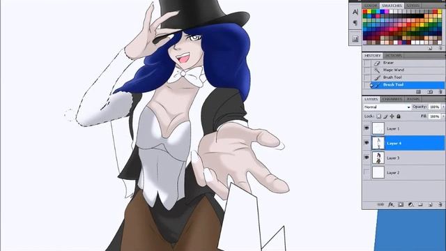 Photoshop anime magician speed paint смотреть онлайн