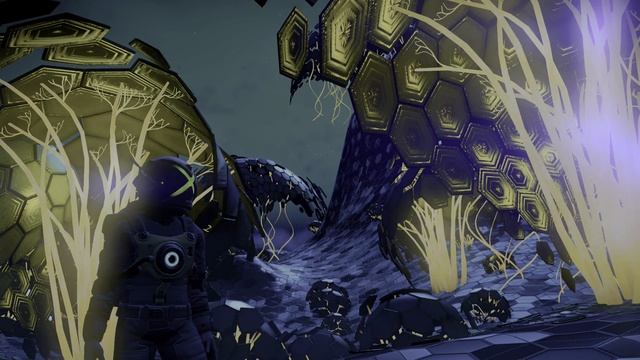 Metal Planet with glowing Trees - No man's Sky смотреть онлайн