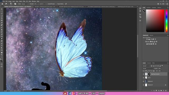 Butterfly Glow Effect | Photoshop | #15 смотреть онлайн
