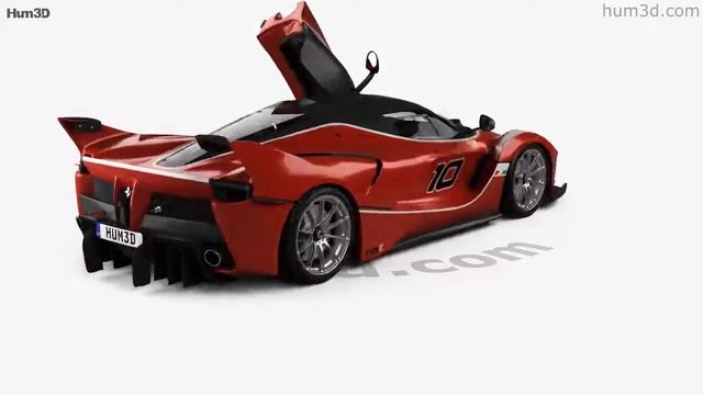 Ferrari FXX K with HQ interior 2015 3D model by Hum3D.com смотреть онлайн