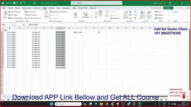 Day - 2 Excel Dashboard Classes - Data Preparation for Dashboard смотреть онлайн