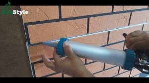 Монтаж клинкерных термопанелей EcoStyle
