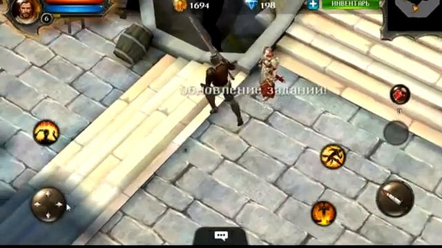 Прохождение игры Dungeon Hunter 4 на андроид #2 (босс: Боевой маг-советник) смотреть онлайн