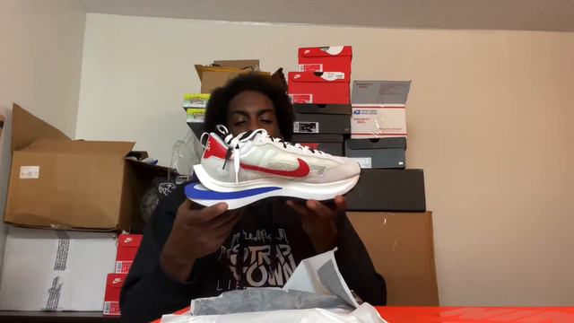 Nike Vaporwaffle Sacai Sport Fuchsia Game Royal | UNBOXING смотреть онлайн