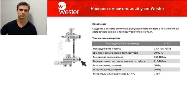 Группы быстрого монтажа и насосно-смесительные узлы Wester. Вебинар. смотреть онлайн