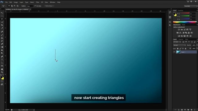How to make a Cool Low Poly Background - Photoshop CS6,CC Tutorial (Background Design) смотреть онлайн