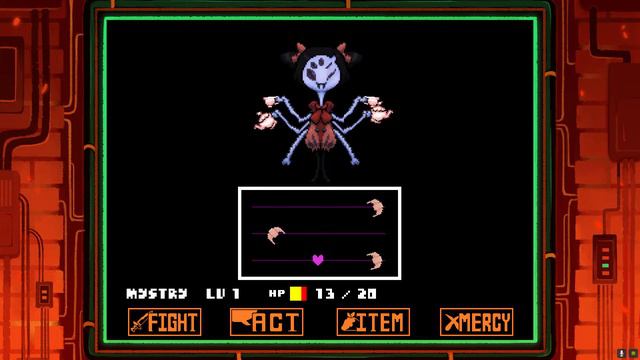 Undertale remastered mod - muffet fight смотреть онлайн