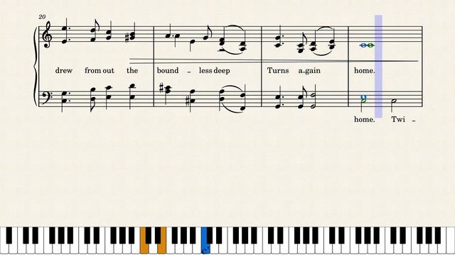 Sunset and Evening Star | Alfred Tennyson | Crossing the Bar| musescore | Sheet music | Piano смотреть онлайн