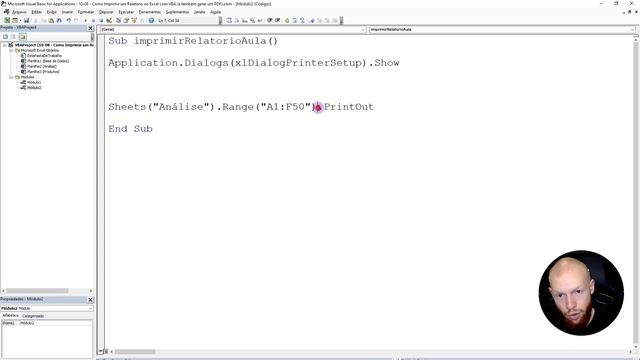 Como Imprimir um Relatório do Excel e Gerar PDF com VBA смотреть онлайн