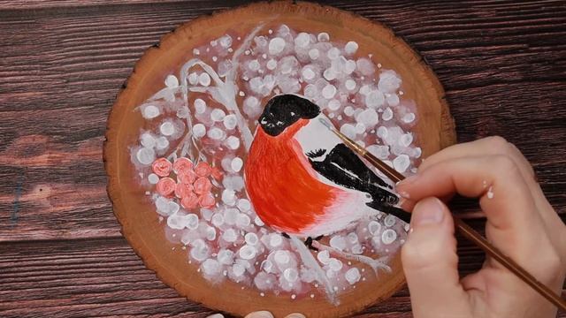 Рисуем снегиря- draw a bullfinch смотреть онлайн