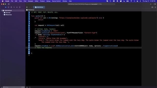 Swift: POST API Calls (URLRequest + REST) – Xcode, 2022, iOS for Beginners смотреть онлайн