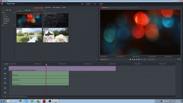 Lightworks - режимы наложения футажей и Auto Track Sync