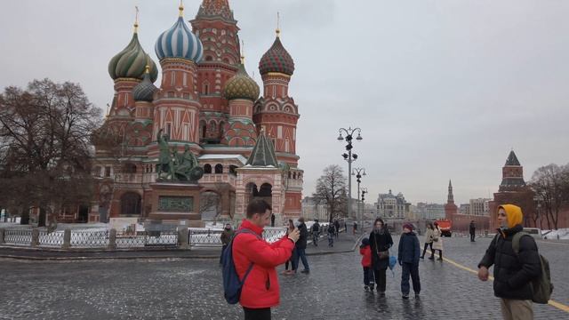 Red Square, Moscow, Russia Christmas time 4k смотреть онлайн