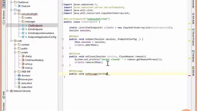 13 Intro to the Java API for WebSockets Sending and Receiving Text Messages смотреть онлайн