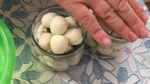 Маринованные перепелиные яйца.