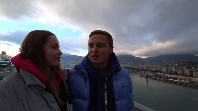 Обзор новейшего лайнера Costa Cruise - Costa Smeralda. Вторая часть нашего видео. смотреть онлайн