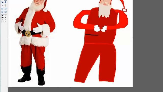 Как нарисовать ДЕДА МОРОЗА ? смотреть онлайн
