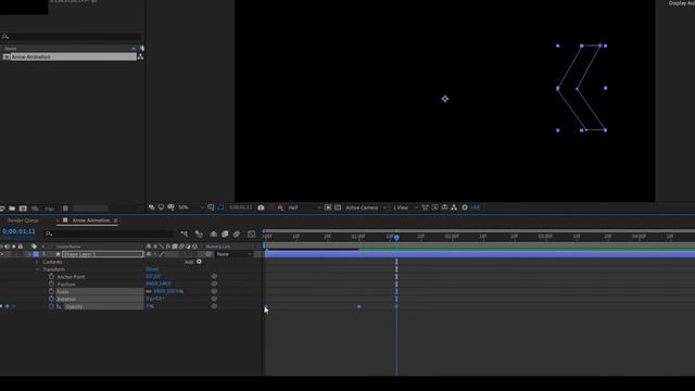 Swiping Arrow Animation - Adobe After Effects Tutorial смотреть онлайн