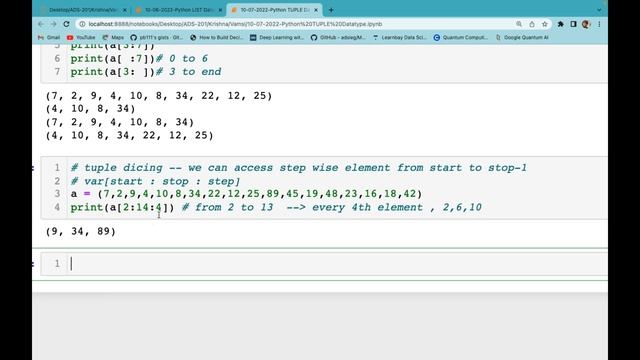 10-07-2022-Python Tuple Datatype смотреть онлайн