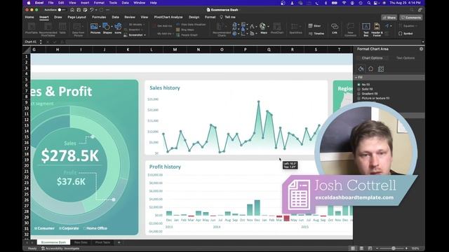 Building an interactive ecommerce dashboard in Excel смотреть онлайн