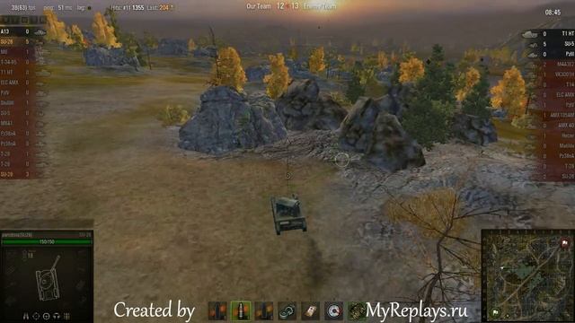 WOT: Karelia - SU-26 - 6 frags - Patrol Duty, Sniper, смотреть онлайн