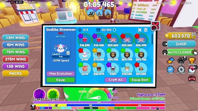 Circus World in Roblox Race Clicker смотреть онлайн