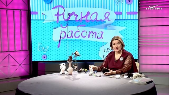 Как сделать елочную игрушку в виде совы. Ручная работа смотреть онлайн