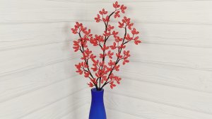 Цветы из бисера. Декоративная веточка из бисера. Мастер класс для начинающих. 
Для работы необходимо