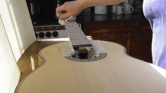 Снятие фасок с ладов очистка накладки(видео №282).