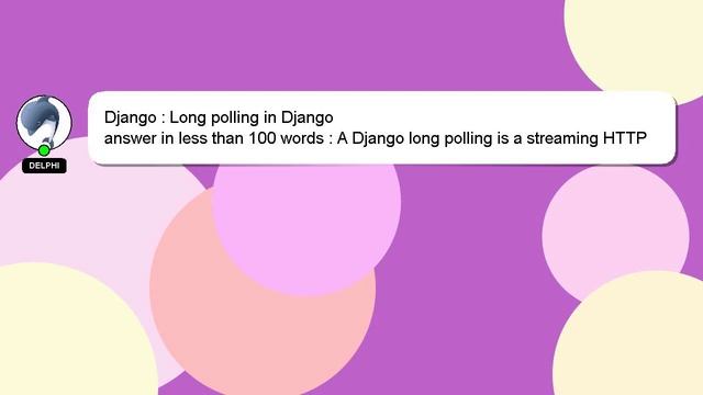 Django : Long polling in Django смотреть онлайн