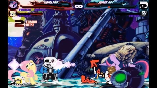 Mugen : Twilight Sparkle & Fluttershy Vs Sans & Papyrus (Request) смотреть онлайн