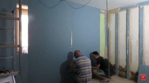 РОВНЯЕМ СТЕНЫ ГИПСОКАРТОНОМ БЕЗ ПРОФИЛЕЙ! Дом из самана