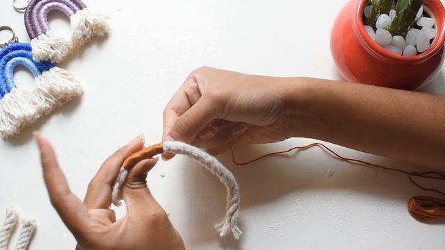 DIY | Macrame Rainbow Keychain | Sandhya Ramu смотреть онлайн