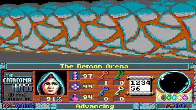 Catacomb Abyss (DOS) Map 12: Battleground Of The Titans смотреть онлайн