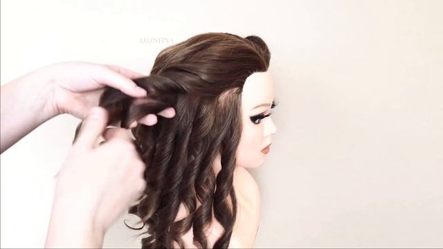 #Быстрые Прически с локонами на Новый год 2021. Easy hairstyles for Wedding смотреть онлайн