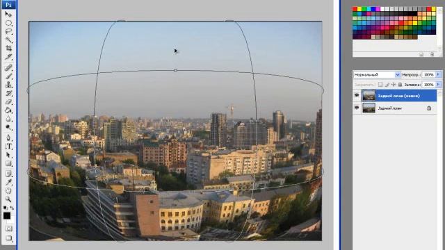 Еффект (Рыбий глаз) В Фотошопе смотреть онлайн