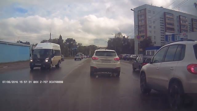 Когда не умная баба за рулем