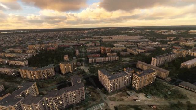Вид из самолета. ЖК Лазурный. Воронеж. смотреть онлайн