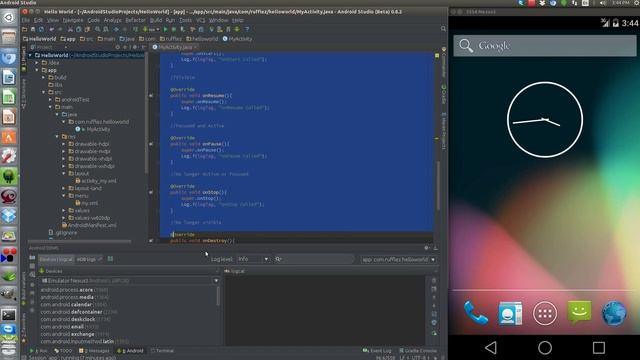 Java for Android Developers - Logging the Android Activity Lifecycle смотреть онлайн