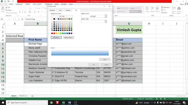 How To Auto Highlight Row Active Cell in Excel смотреть онлайн