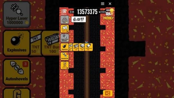 This is the End of Gold Digger FRVR - Deep Mining Messenger Game