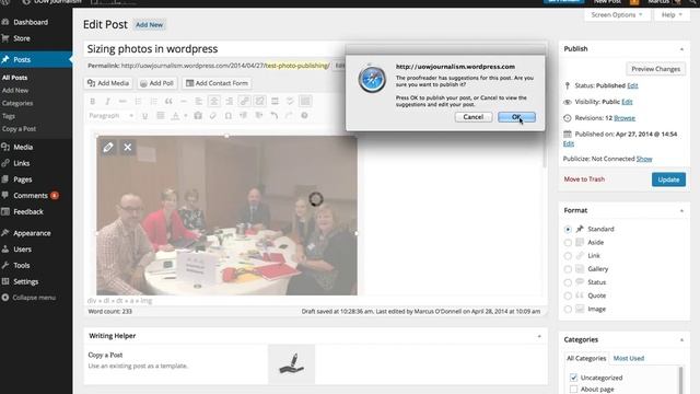 Changing image size in Wordpress смотреть онлайн