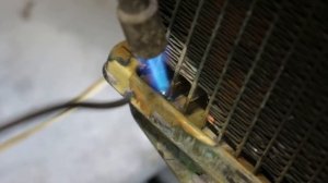 Пайка сот медного радиатора